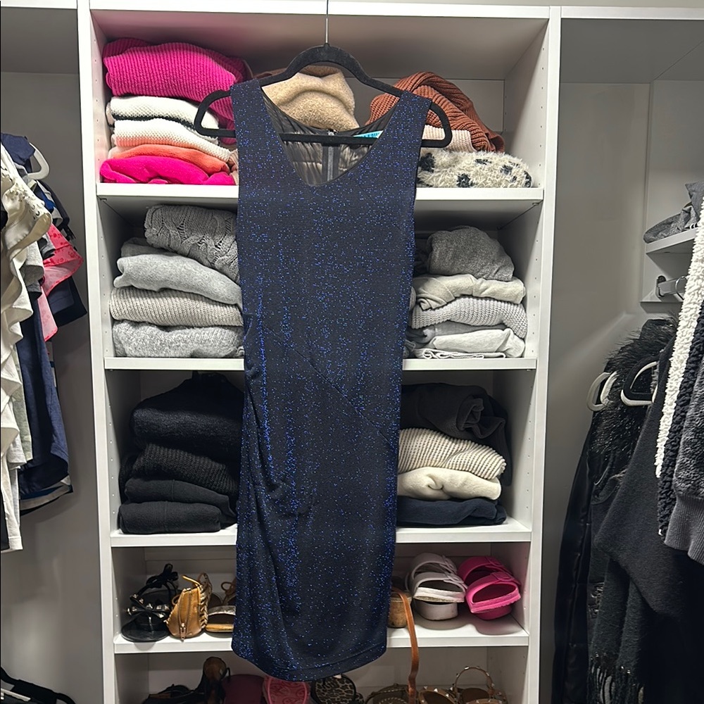 Elegant Blue Sparkle Dress